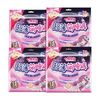 七度空间  萌睡裤12条夜用 裤型巾安睡裤囤货装
