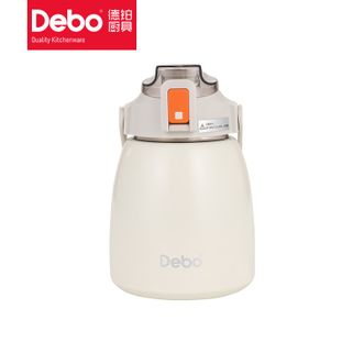 德铂Debo保温大肚杯900ml容量白色大容量便携保温杯DEP-DS305