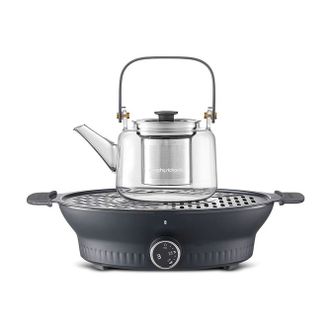 摩飞 /Morphy Richards  围炉煮茶器 MR6083 全玻璃养生壶电陶炉煮茶炉多功能烧水壶 两档调温