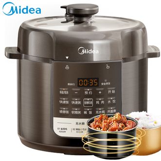 美的/Midea  电压力锅  双胆  家用5L 智能预约 祛腥提鲜 多功能易清洁双胆  MY-E5929