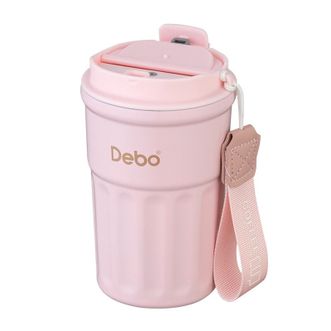 Debo  德铂卡洛斯咖啡杯大容量316不锈钢带盖保温随行杯DEP-880