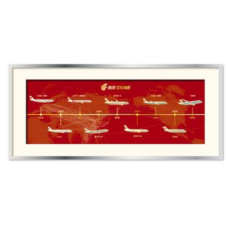 Air China  主力机型徽章典藏礼盒（凤仪红）