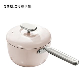 德世朗（DESLON）  小满系列钛陶瓷不粘奶锅18cm 家用无油烟陶瓷易清洁不粘锅奶锅