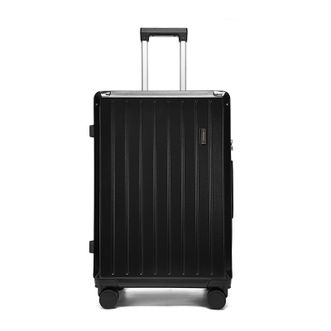 恒源祥  金属包角托基PC登机旅行箱 HYX8082  黑色 20寸