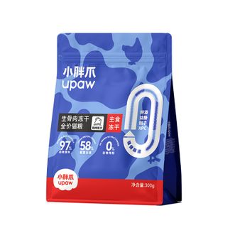 小胖爪  全价生骨肉冻干 300g 一袋装    猫粮幼猫成猫全阶段 生骨肉  口味随机