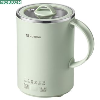 磨客  500ml养生杯养生壶电炖杯电热水杯电热水壶 熬粥煲汤炖煮果茶花茶壶办公室宿舍家用旅行便携煮茶器烧水壶触控烧水杯调温电水壶MK-380绿色