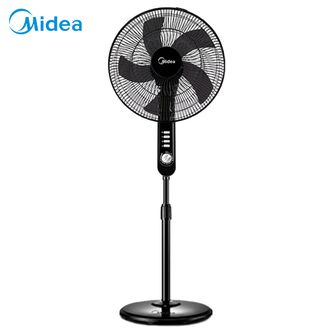 美的（Midea）电风扇 落地扇 5叶电风扇家用风扇摇头定时升降强风台式风扇 16吋五叶定时 FS40-15F1