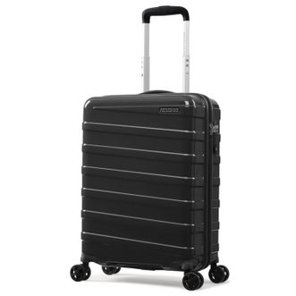 美旅/American Tourister  20英寸GROBEN Z系列 亮面轻盈牢固行李箱 商务旅行箱登机NC9*08001 灰色