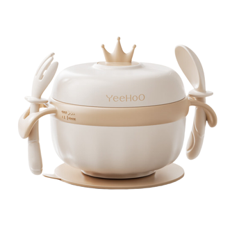 英氏（YEEHOO）  注水保温恒温不锈钢全套餐具碗 小南瓜