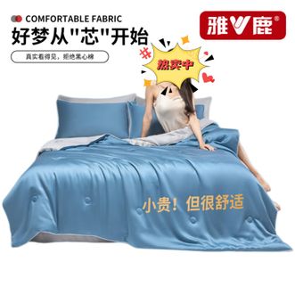 雅鹿  亲肤裸睡夏季水洗冰丝凉被子