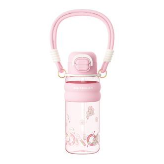NONOO  水杯tritan塑料杯高颜值便携夏季吸管杯 桃夭粉670ml/NP670Z2