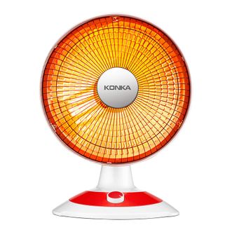 康佳/Konka  取暖器家用小太阳摇头电暖器轻音电暖气取暖烤火炉台式电热两档调节速热倾倒断电