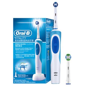 博朗（BRAUN）欧乐b电动牙刷成人情侣礼物充电式旋转式牙刷D12 D12清亮套装