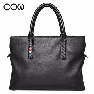 COW  男士公文包斜挎包C-9860 典雅黑