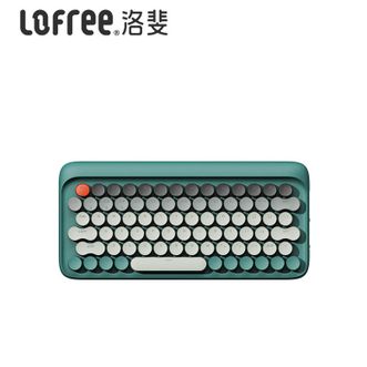 洛斐/LOFREE  圆点江南款-茶轴【单键盘】 江南版蓝牙机械键盘鼠标套装无线女生办公家用笔记本 茶轴机械键盘七夕礼物送女友