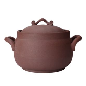 陶煲王（TAOBAOWANG）  5.5L可干烧无釉陶土砂锅煲汤锅陶瓷锅炖汤锅熬药沙锅如意汤煲GP-22