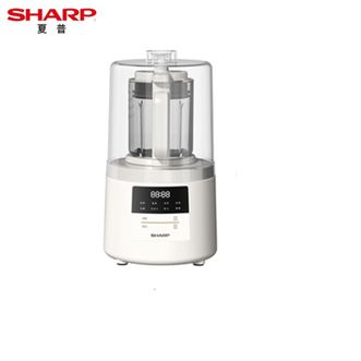 夏普/Sharp  破壁机家用多功能小型榨汁机辅食机 降噪预约加热豆浆机五谷杂粮料理机EM-S200L-W