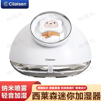 西莱森/Cilaisen  迷你加湿器 纳米喷雾轻音加湿便捷加水细腻雾量可加香薰精致小巧加湿器