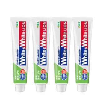 狮王（Lion）  White&White小苏打牙菌斑益生菌美白牙膏480g青柠清新口气净白