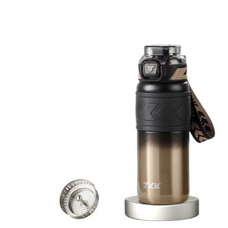 TKK  保温杯茶水分离泡茶水杯子不锈钢大容量 迈越运动壶500ml 力拓金 TKK2025