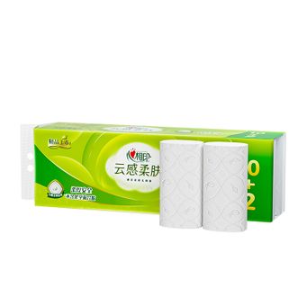 心相印  实芯卷纸云感柔肤四层117g12卷一提  RW1712