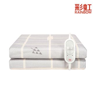 彩虹/RAINBOW  【高温断电】双人排潮取暖无纺布三档调控电热毯电褥子1.8*1.5米安全不漏电 舒适亲肤 CCC认证 高绝缘 耐弯折