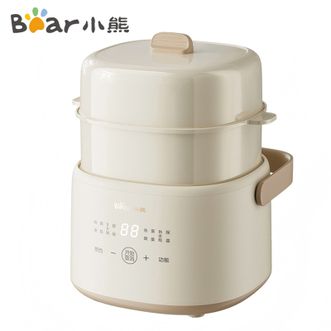 小熊/Bear  电炖锅  【上蒸下煮】1L迷你小型1-2人煮粥煲汤锅小容量 燕窝炖盅 电炖锅  DDZ-H10M7