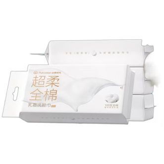 全棉时代/PURCOTTON 乳霜洗脸巾 60抽*4包加厚壁挂100%棉柔巾20CM*20CM 全棉时代/PURCOTTON 乳霜洗脸巾 60抽*4包加厚壁挂100%棉柔巾20CM*20CM