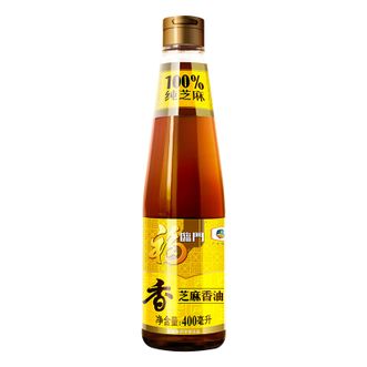 福临门  食用油 压榨芝麻油400ml 凉拌调味烹饪火锅