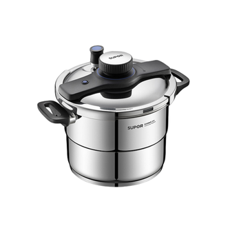 苏泊尔(SUPOR)   304不锈钢高压锅家用压力锅防爆燃气电磁炉通用 22cm 6L