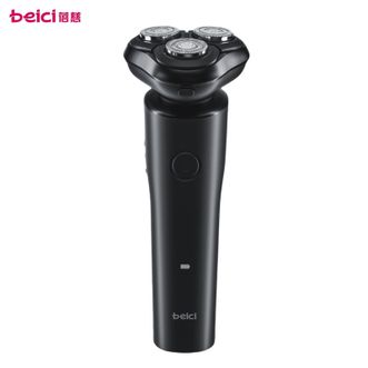 蓓慈/Beici  电动剃须刀三刀头刮胡刀刮胡子 全身水洗3D浮动刀头干湿双剃男士充电剃胡须刀X1黑色