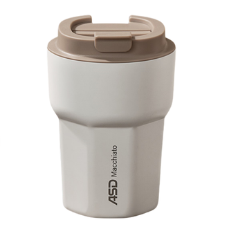 爱仕达/ASD  陶瓷内胆咖啡杯保温杯女简约高颜值杯子便携随行水杯RWS35B6WG-IV