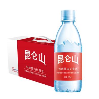 昆仑山  天然弱碱性kls350-12  雪山矿泉水350ml*12瓶