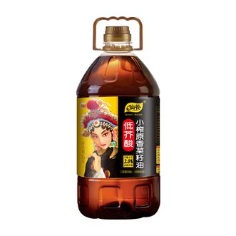 仙餐 食用油 小榨原香低芥酸菜籽油5L 压榨农家自榨菜油家用5升装