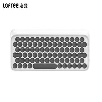 洛斐/LOFREE  DOT圆点蓝牙机械键盘EH112S白色透光  办公笔记本无线MAC手机键盘青轴键盘节日礼物