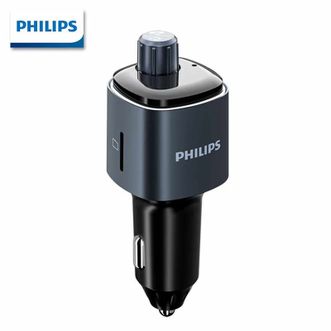 飞利浦（PHILIPS）  车载充电器  蓝牙接收器音乐U盘车载播放器双USB点烟器一拖二汽车蓝牙播放器 DLP4107G/93
