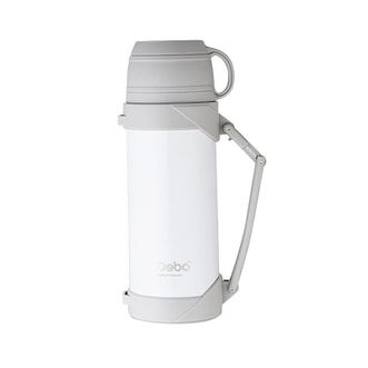 Debo  德铂304不锈钢旅行保温壶保温锁冷大容量防漏便携随行简约白色 大容量简约旅行保温壶