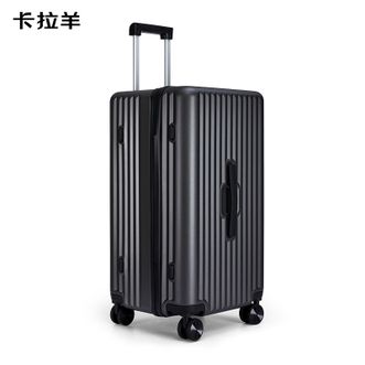 卡拉羊/KALA·Y  百褶箱大容量魔方体行李箱20英寸拉杆箱男女旅行箱CX8118-20钛金灰