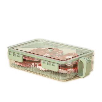 纳川（NC）  冰箱收纳盒 厨房冷冻保鲜盒【矮款】多功能专用水果蔬菜鸡蛋储物盒 整理神器储物盒