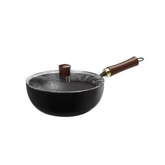 栢士德/BYSTON  日式小炒锅  24cm  锤纹锅具 BST-1033