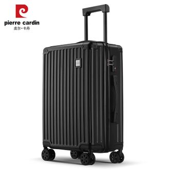 皮尔卡丹/Pierre Cardin  20英寸行李箱大容量拉杆箱可坐人登机箱密码箱旅行箱 加厚铝合金防撞包角