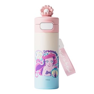 迪士尼（Disney）  公仔保温杯 316不锈钢内胆 430ml 小美人鱼-爱丽儿款 高颜值便携直饮弹跳水杯