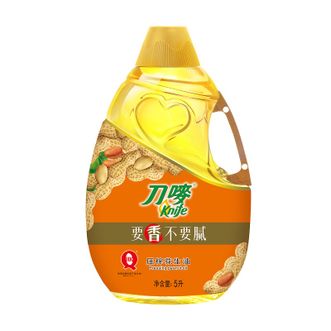 刀唛  纯正花生油5L 压榨花生油