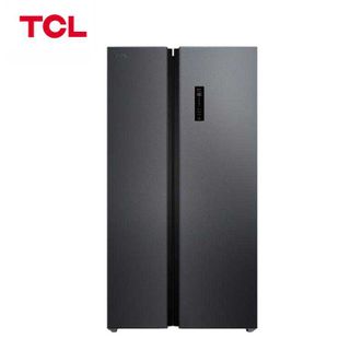 TCL 650升超大容量超薄冰箱对开双开门一级能效 双循环风冷无霜 一体双变频 34分贝 R650T3-S晶岩灰