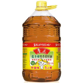 鲁花 食用油 低芥酸特香菜籽油 6.18L 物理压榨 鲁花 食用油 低芥酸特香菜籽油 6.18L 物理压榨