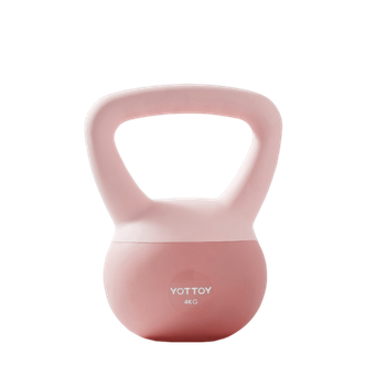 yottoy  双色壶铃(4kg)  臂翘臀塑形瑜伽深蹲力量训练