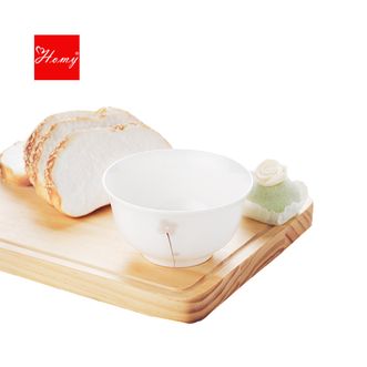 Homy 骨瓷餐具 莉婉4.5英寸高足金钟碗 2件装 骨瓷饭碗 Homy 骨瓷餐具 莉婉4.5英寸高足金钟碗 2件装 骨瓷饭碗