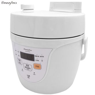 finsybo  2L电压力锅智能定时预约高压锅 多功能锅电煮锅烹饪料理煮饭煮粥煲汤炖肉厨房家用电器电炖锅F-EHP2B（弗蕾亚）白色