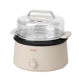 膳魔师（THERMOS）  多功能电火锅蒸煮炒锅 EHA-4339A-CG