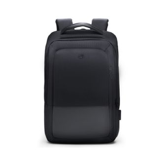 爱华仕/Oiwas  商务通勤15.6英寸双肩包 耐磨防泼 外置USB充电口可充电 OCB4915 黑色